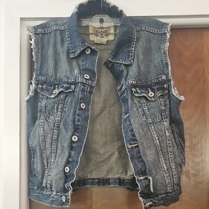 Vintage Blue Denim Vest